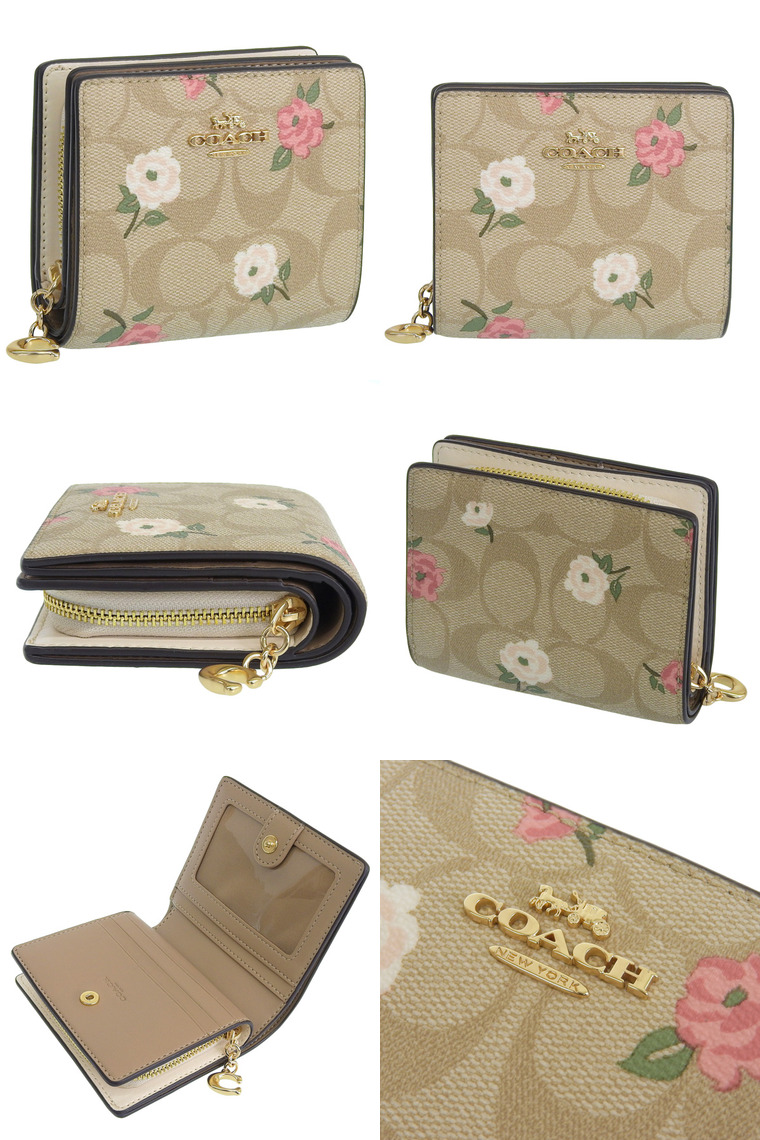 COACH　コーチ　折り財布　ウォレット　正規品 COACH（コーチ） 財布 レディース 2つ折り 折財布 コンパクト