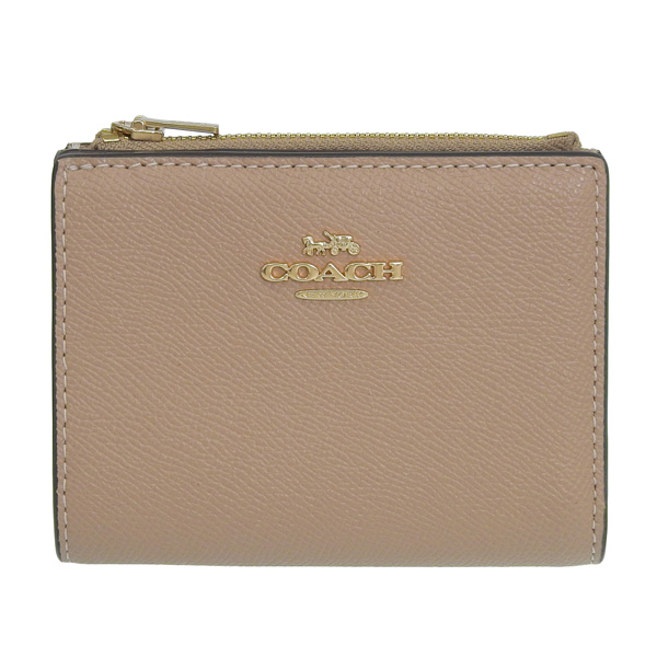 COACH コーチ　レディース　財布　二つ折り　トープ コーチ 二つ折り財布 財布 レディース トープベージュ 6390