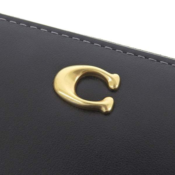 COACH（コーチ） 財布 レディース 長財布 レザー ブラック