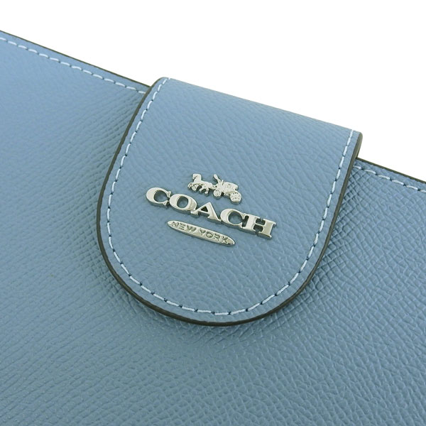 COACH（コーチ） 財布 レディース 長財布 アウトレット レザー ブルー