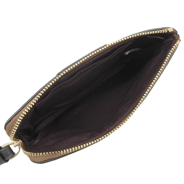 コーチ　COACH　レザー　ポーチ　ストライプ　ロゴチャーム付き　黒 楽天市場】コーチ COACH 財布 レディース 二つ折り財布