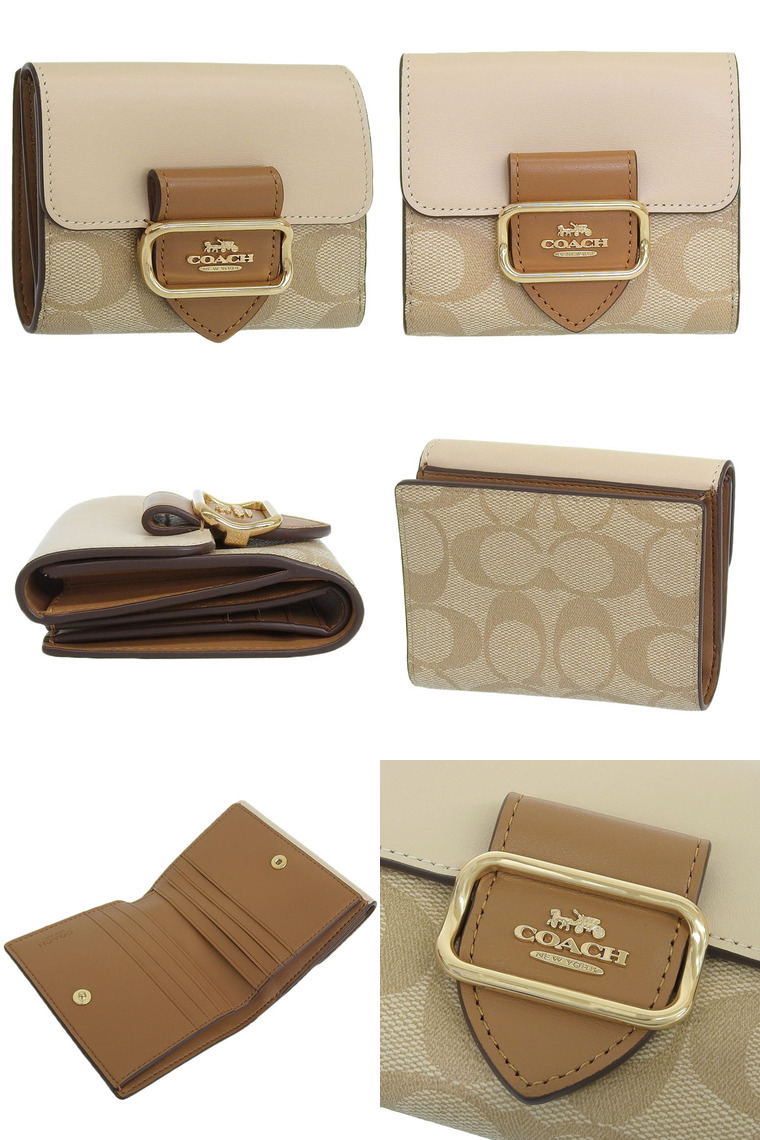 COACH（コーチ） 財布 レディース 2つ折り 折財布 コンパクト