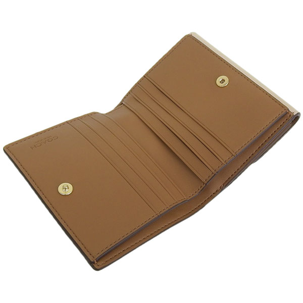 新品 コーチ COACH 2つ折り財布 スモール モーガン ウォレット ライトカーキ/ライトサドル Amazon | [COACH] [コーチ] 財布 レディース 2つ折り アウトレット