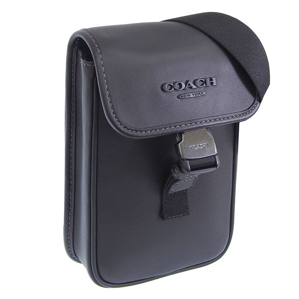 COACH ボディバッグ ショルダーバッグ レザー ブラック メンズ COACH