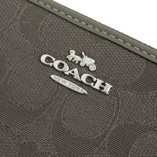 COACH コーチ 長財布 シグネチャー コンチネンタル グリーン