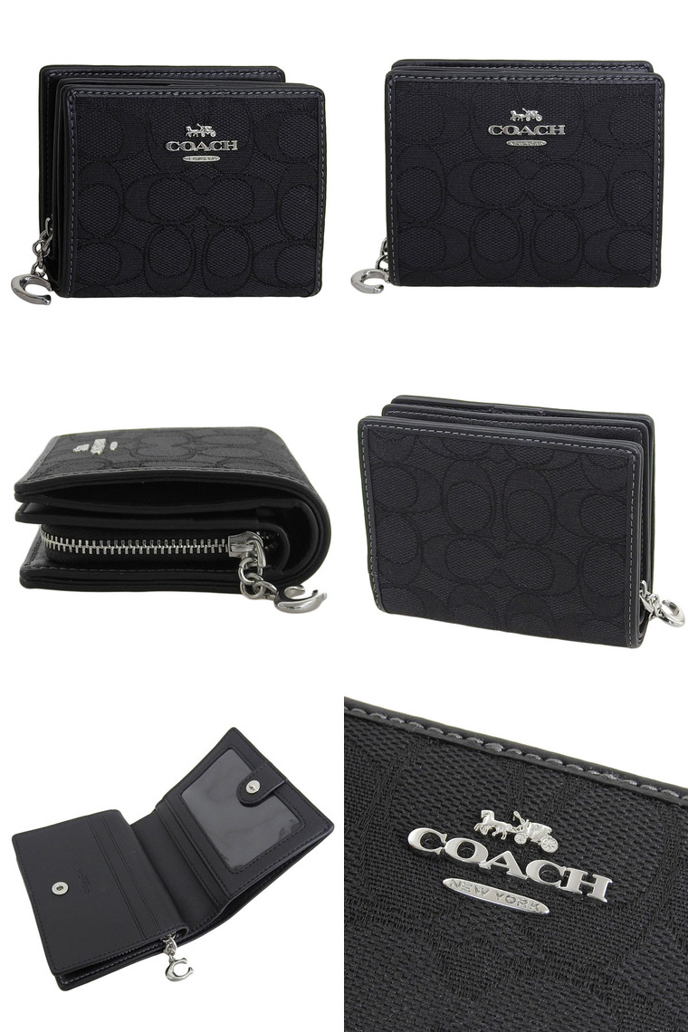 S*e様 COACHコーチ・シグネチャー キャンバススナップコンパクト二つ折り財 COACH（コーチ） 財布 レディース 2つ折り 折財布 コンパクト