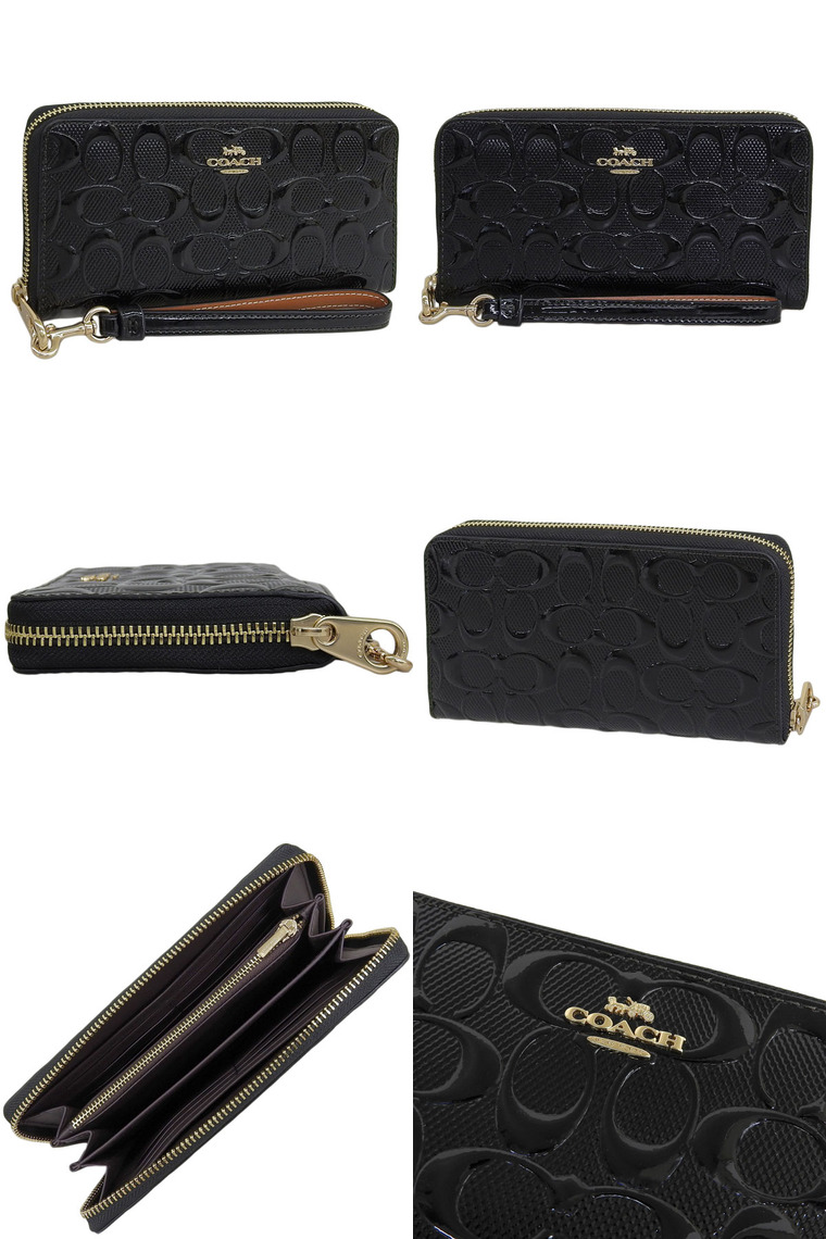 COACH（コーチ） 財布 レディース 長財布 アウトレット レザー