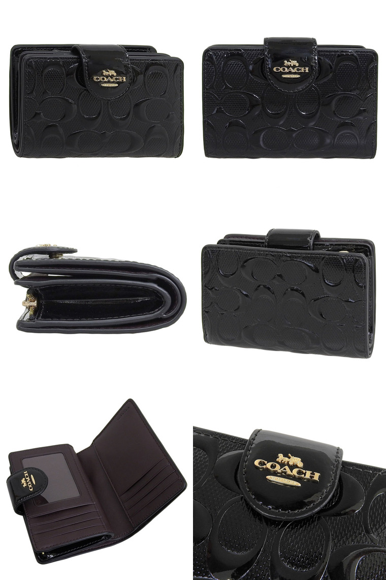 COACH（コーチ） 財布 レディース 2つ折り 折財布 コンパクト