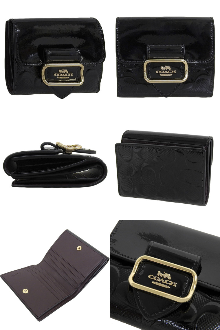 COACH（コーチ） 財布 レディース 2つ折り 折財布 コンパクト