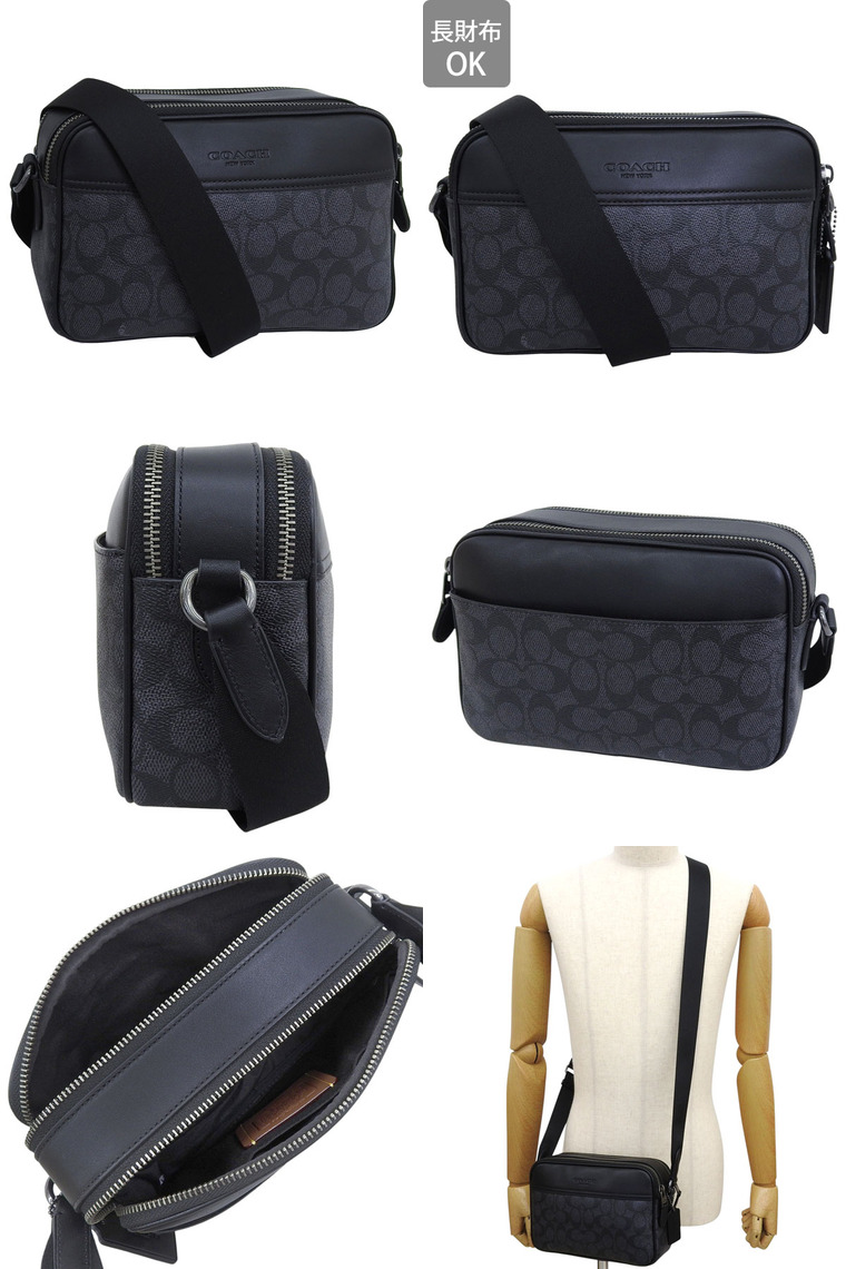 【正規品】美品　コーチ　COACH　ショルダーバッグ COACH（コーチ） 国内発送 バッグ メンズ ショルダーバッグ レザー