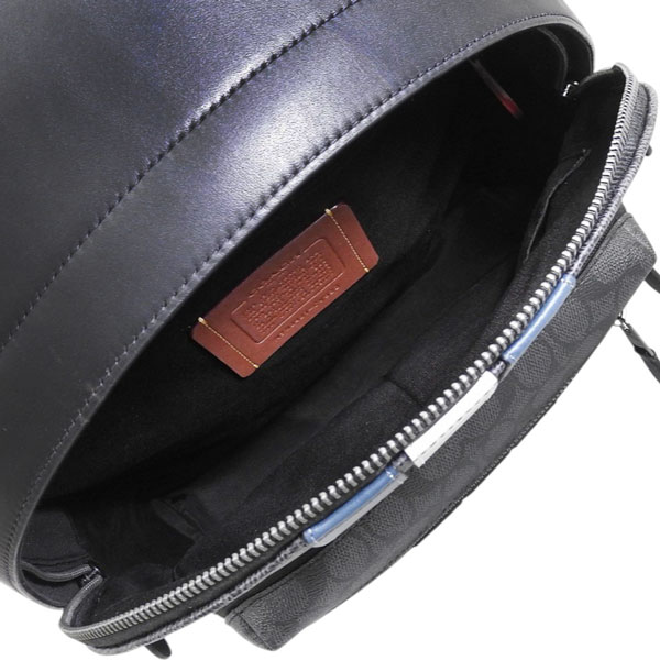 『新品』COACHコーチビジネス3wayリュック黒／本革部分紺色 COACH - コーチ／COACH リュック バッグ バックパック メンズ
