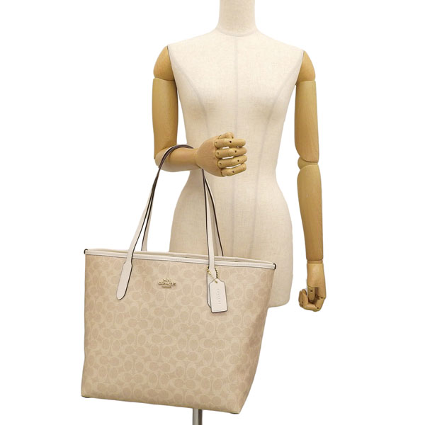 COACH コーチ バッグ レディース トートバッグ アウトレット ベージュ