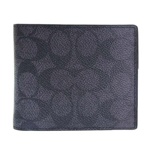 COACH（コーチ） 財布 メンズ 2つ折り 折財布 コンパクト アウトレット