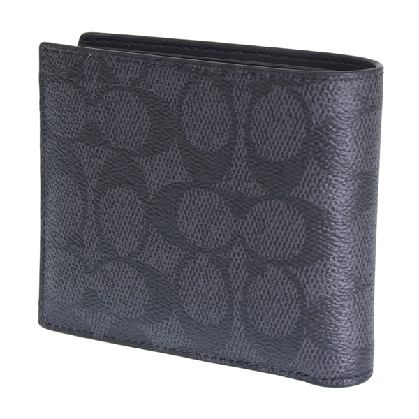 COACH（コーチ） 財布 メンズ 2つ折り 折財布 コンパクト アウトレット