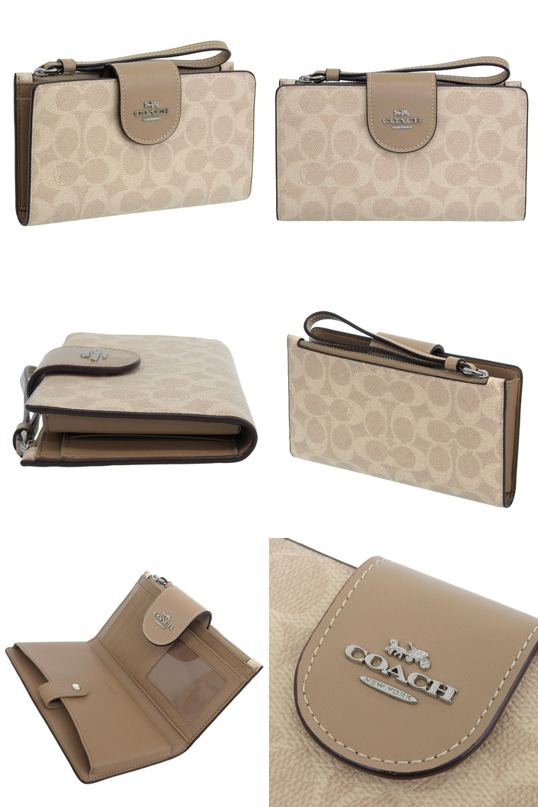 COACH（コーチ） 財布 レディース 長財布 アウトレット ベージュ
