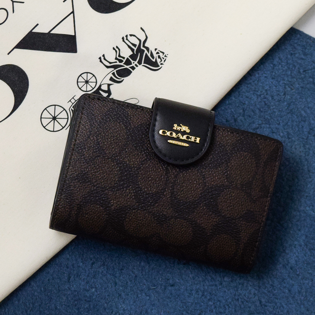 COACH（コーチ） 特価 財布 レディース 二つ折り アウトレット 折財布