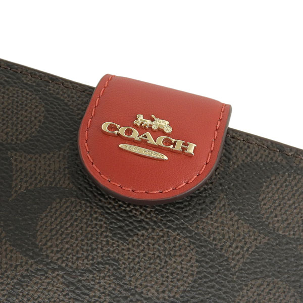 COACH 二つ折り財布 MDM CRNR ZP SIG COACH（コーチ） 財布 レディース 2つ折り 折財布 アウトレット