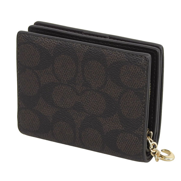 【即発】コーチ SNAP WLT SIG CNVS CW789 IMXAQ COACH コーチ 財布 レディース 2つ折り 折財布 コンパクト