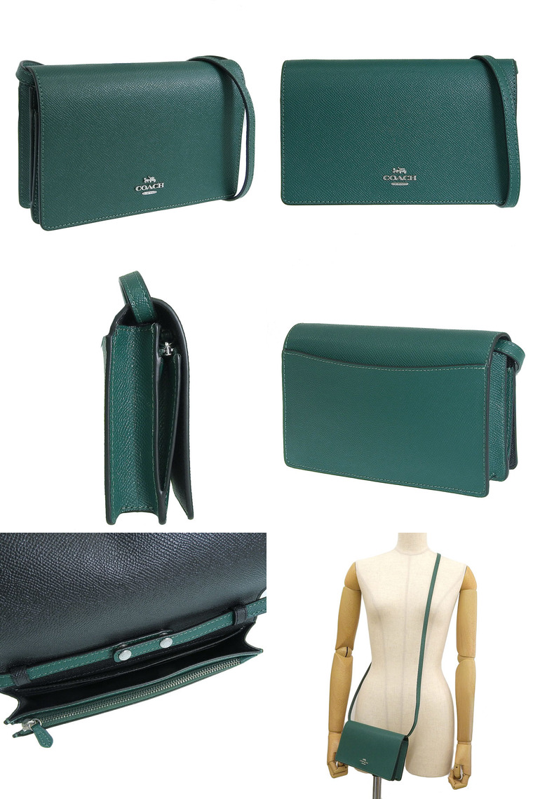 COACH コーチ グリッター フォルドオーバー ショルダークラッチ 長財布 公式】コーチアウトレット | アンナ フォルドオーバー クラッチ クロス