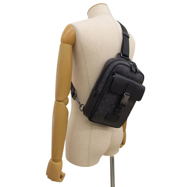 コーチ メンズバッグ F89937 チャコール×ブラック ボディーバッグ Amazon | COACH [コーチ]ボディバッグ C9867 シグネチャー 肩掛け