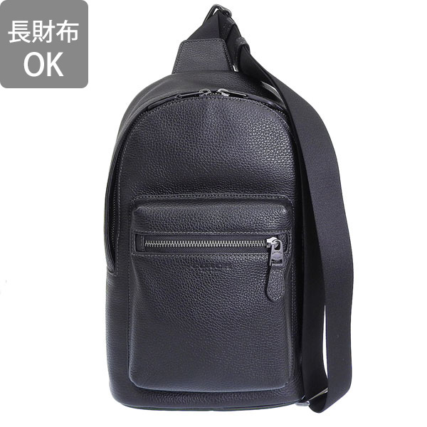 COACH ブラックレザー スリングバッグ/ボディバッグ COACH（コーチ） バッグ メンズ ショルダーバッグ ボディバッグ