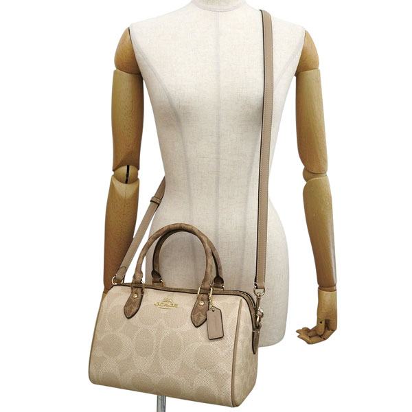 新品COACH ベージュ 2way ローワンサッチェルバッグ COACH コーチ バッグ レディース ショルダーバッグ アウトレット