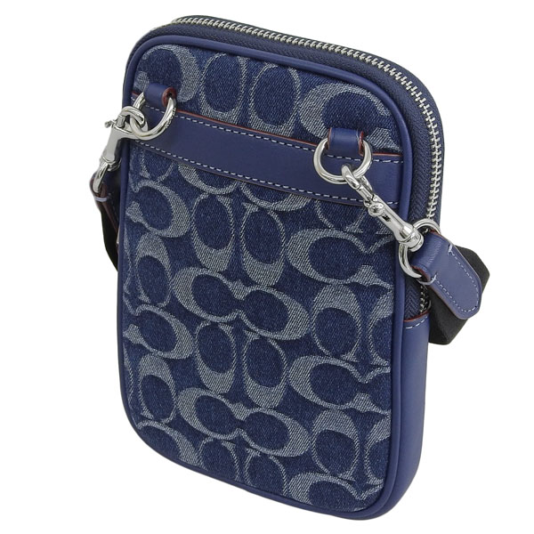 COACH コーチ スマホショルダーバッグ 青シグネチャー キャンバス COACH（コーチ） バッグ レディース ショルダーバッグ スマホ