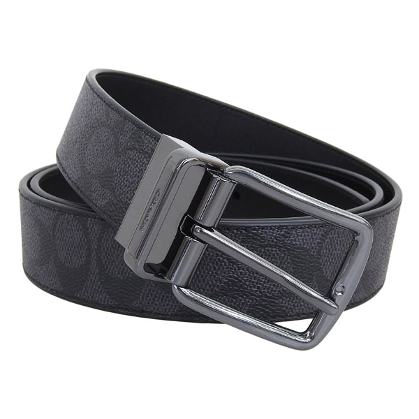 COACH（コーチ） ベルト メンズ リバーシブル アウトレット チャコール