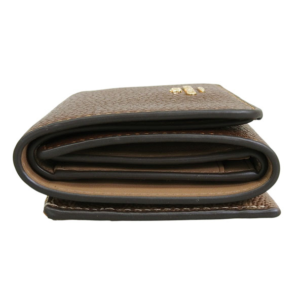 【新品】COACH 二つ折り財布 レディース コンパクトウォレット ブラウン COACH（コーチ） 財布 レディース 2つ折り 折財布 コンパクト