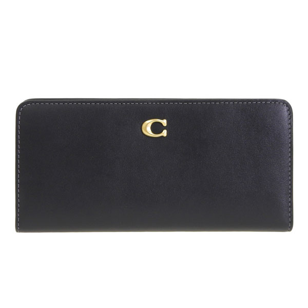 COACH（コーチ） 財布 レディース 長財布 レザー ブラック RFC LTH ESS