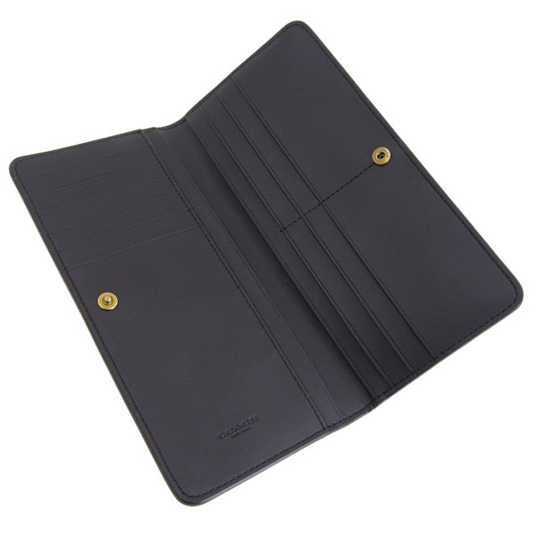 COACH（コーチ） 財布 レディース 長財布 レザー ブラック RFC LTH ESS