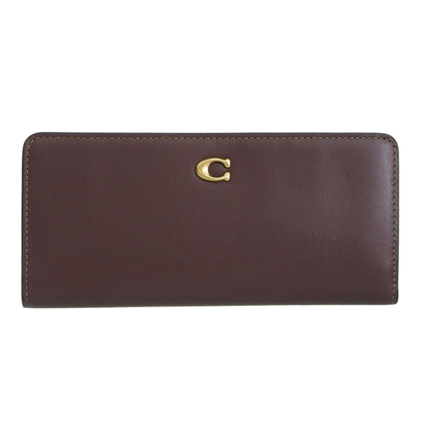 COACH（コーチ） 財布 レディース 長財布 レザー ブラウン RFC LTF ESS