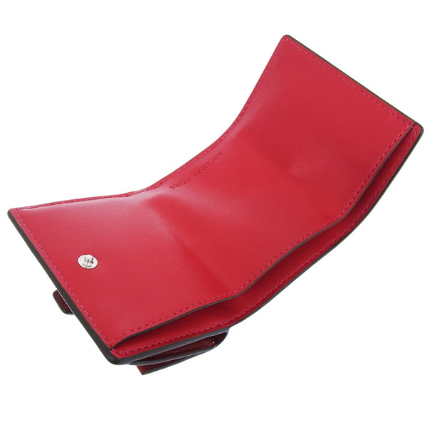 3 新品 MICHAEL KORS 財布 折り財布 レッド 三つ折り財布 マイケルコース Michael Kors 財布 三つ折り財布 折りたたみ財布 ミニ