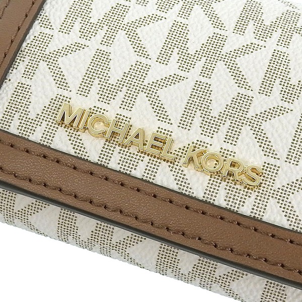 マイケルコース　三つ折り財布　35F3GTVD0B VANILLA ホワイト MICHAEL KORS マイケルコース 財布 レディース 三つ折り財布