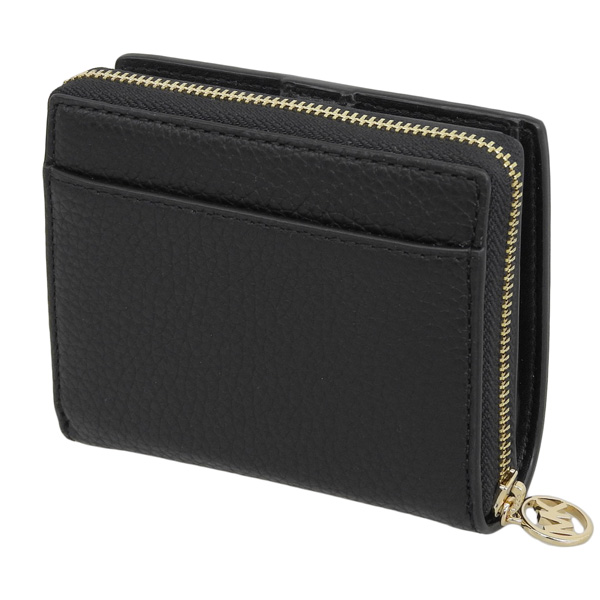 新品未使用  MICHAEL KORS  ブラック レザーウォレット 公式アウトレット】LYRA トライフォールド ウォレット エクストラ