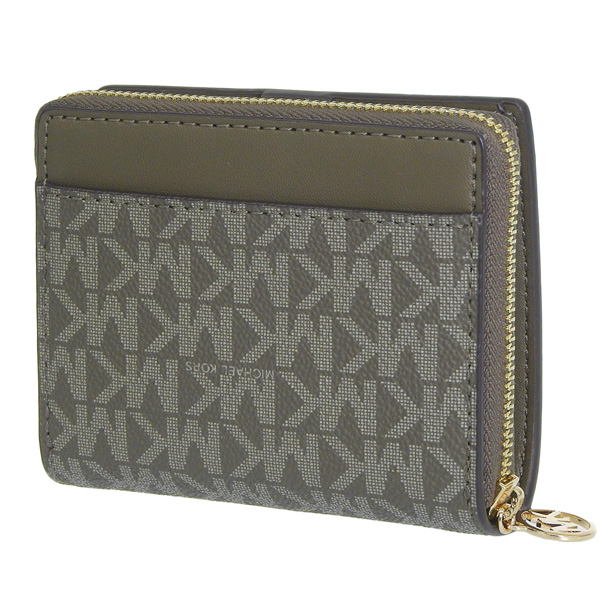 MICHAEL KORS カード入れ オリーブ MICHAEL KORS JET SET TRAVEL CARD HOLDER LEATHER WALLET FERN GREEN