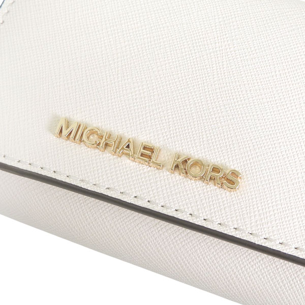 【2個セット】マイケルコース バッグ 財布 ホワイト レディース メンズ MK MICHAEL KORS（マイケルコース） 財布 レディース 2つ折り 折財布