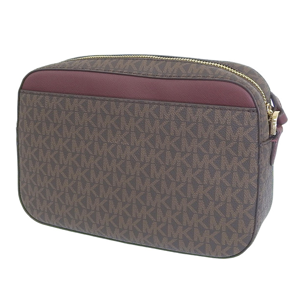 MICHAEL KORS マイケルコース ショルダーバッグ チェーンデザイン ☆ 35S1GTTC9B MKロゴ PVC × レザー ホワイト系 ピンク ▼ ヨ0/6F MICHAEL KORS（マイケルコース） バッグ ショルダーバッグ 35S1GTTC9B