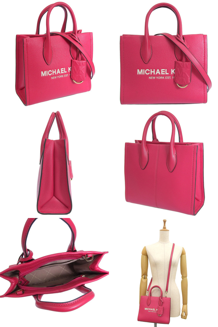MICHAEL KORSマイケルコース 2Wayハンドバッグ　ピンク/レザー MICHAEL KORS】 マイケルコース ショルダーバッグ ハンドバッグ 2way