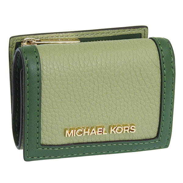 MICHAEL KORS 緑色 三つ折り財布 MICHAEL KORS（マイケルコース） 財布 レディース 3つ折り 折財布 ミニ