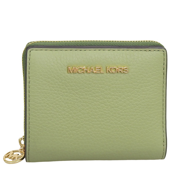 新品・未使用　マイケルコース 二つ折り財布 レディース　アウトレット品 オリーブ MICHAEL KORS（マイケルコース） 財布 レディース 二つ折り財布
