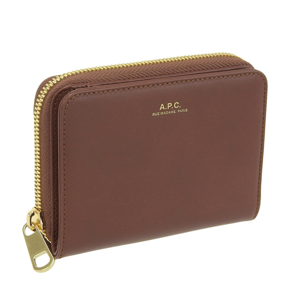 A.P.C. 二つ折り財布 ブラウン【クリスマス値下げ】 f63029cadnoisette.jpg