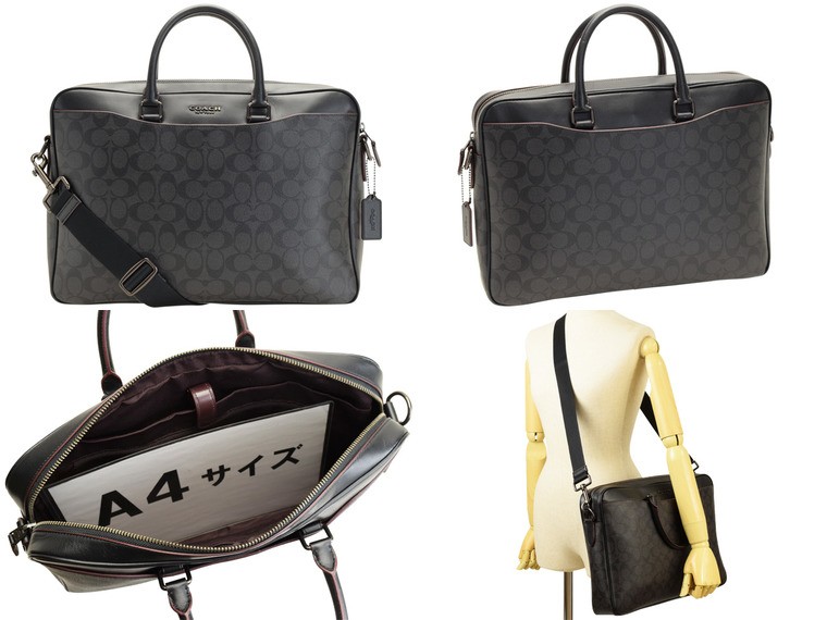 COACH（コーチ） ブリーフケース ビジネスバッグ メンズ シグネチャー