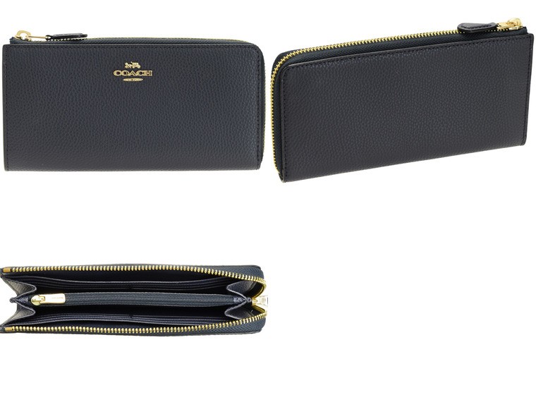 COACH（コーチ） 財布 長財布 ラウンドファスナー L字 アウトレット