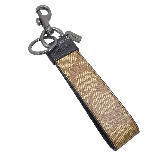 COACH（コーチ） キーチャーム キーホルダー PVC タン レディース