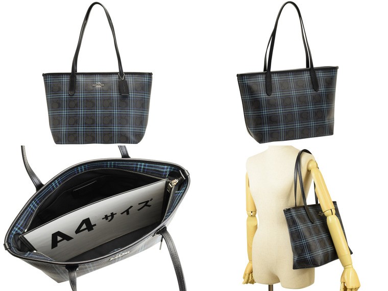 COACH（コーチ） バッグ トートバッグ シグネチャー チェック柄 格子柄