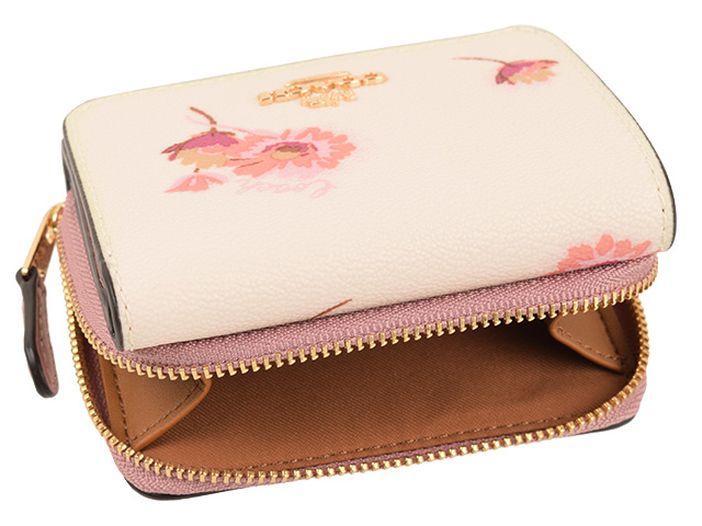 COACH（コーチ） 財布 折財布 ミニ コンパクト 花柄 アウトレット