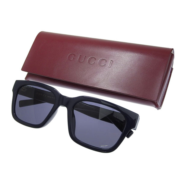 【即購入OK】GUCCI ネイビー サングラス オーバーサイズ GUCCI（グッチ） サングラス メンズ レディース 55□20 145 ネイビー