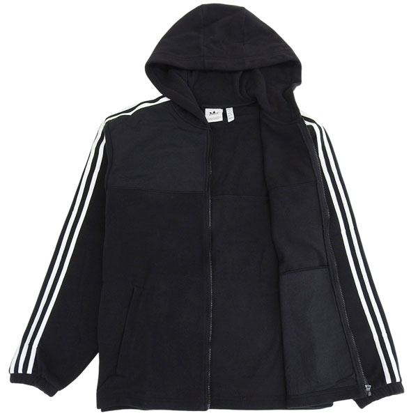 アディダス メンズ レディース ジャケット ブラック Fleece hoodie IZ4802-BLACK adidas_4