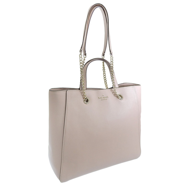 【美品】ケイトスペード レザー 2wayバッグ グレージュ色 美品 ケイトスペード ショルダーバッグ 2way ロゴ バイカラー 斜め掛け